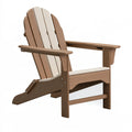 Poltrona Adirondack 82 x 78 x 95 cm in plastica marrone e beige per esterno