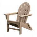 Sedia Adirondack 83 x 76 x 98 cm in polietilene beige per esterno